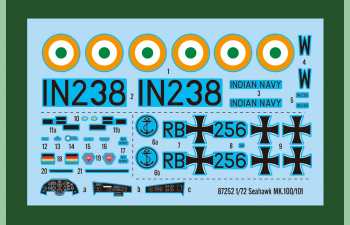 Сборная модель Самолет Seahawk MK.100/101