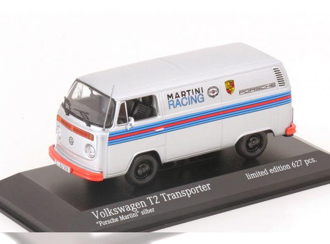 VOLKSWAGEN T2 Kasten Martini Porsche Renndienst (1972), silver