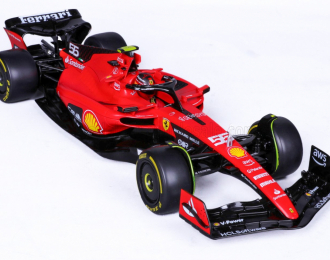 FERRARI F1 Sf-23 Team Scuderia Ferrari №55 Season (2023) Carlos Sainz, Red Black