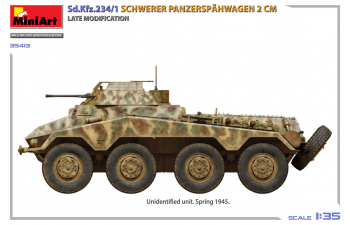 Сборная модель Sd.kfz.234/1 Military Schwerer Panzerspahwagen