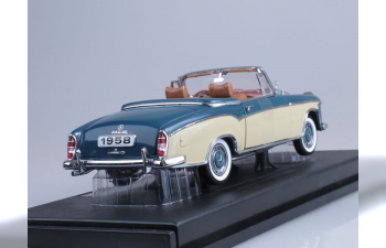 MERCEDES-BENZ 220SE Open Convertible (1958), blue / biege