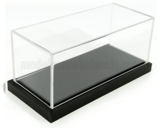 VETRINA DISPLAY BOX Detroit Base Nera - Black Base - Lungh.lenght Cm 17 X Largh.width Cm 8 X Alt.height Cm 7 (altezza Interna 6.2 Cm ), Black - Plastic Display