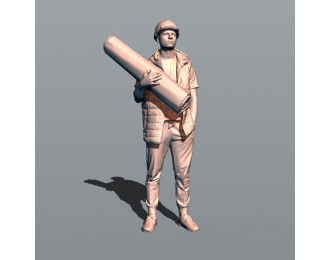 Фигура Антоха с рулоном (масштаб 1:24, окрашенная)