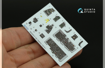 3D Декаль интерьера кабины F-16C (Tamiya) (малая версия)