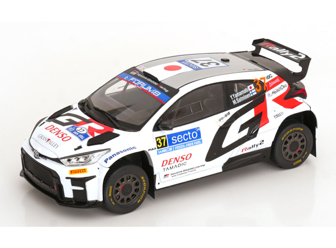 TOYOTA Yaris Gr Rally1 Team Toyota Gazoo Racing Wrt №37 Rally Finland (2024) Yuki Yamamoto - Marko Salminen, White
