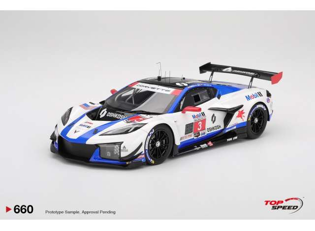 Chevrolet Corvette Z06 GT3.R #3 Corvette Racing By Pratt Miller Motorsports Sebring 12 hrs, white/blue/red 2025