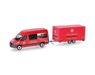 MERCEDES-BENZ Sprinter with trailer *Colonia*, red 2018