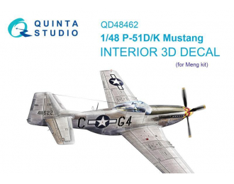 3D Декаль интерьера кабины P-51D/K (Meng)