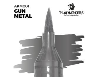 Маркер акриловый PLAYMARKER - Оружейный металл / GUN METAL – PLAYMARKER