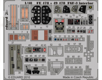 Цветное фототравление для F6F-3 interior S. A.