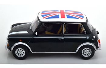 MINI Cooper RHD, dark green-metallic white Union Jack