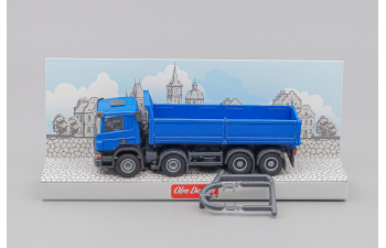SCANIA P 8х4 самосвал с стальными бортами, синий
