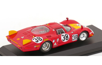 ALFA ROMEO 33.2 Coda Lunga N 38 24h Le Mans (1968) Facetti - Dini, Red Yellow