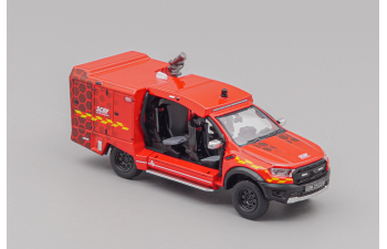 SCDF Light Fire Attack Vehicle (6th Gen) with robot, red