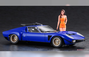 Сборная модель LAMBORGHINI Jota Svr With Girl Figure 1970