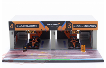 Pit Garage Diorama McLaren formula 1 Team (2022)