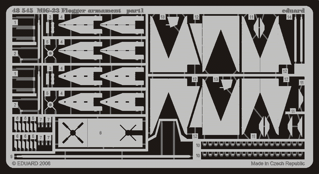 Фототравление MiG-23 Flogger armament