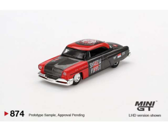 Lincoln Capri Hot Rod Shadow Puppet, black/red 1954