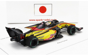 DALLARA Sf23 Honda M-tec Hr-417e Team B-max Racing №51 Super Formula Season (2023) Raoul Hyman, Yellow Red Black