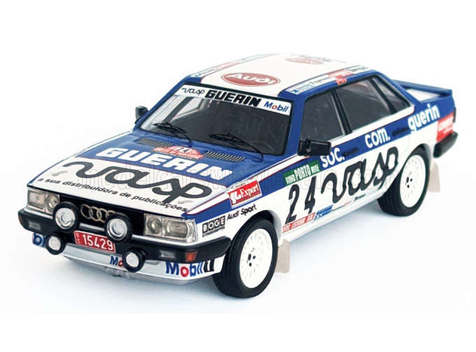 AUDI 80 Quattro (night version) №24 Rally Portugal (1984) Manuel Mello Breyner - Miguel Villar