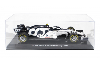 (Уценка!) ALPHA TAURI F1 At01 Honda Ra620h Team Alpha Tauri F1 №10 Season (2020) Pierre Gasly - Con Vetrina - With Showcase, White Blue