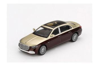 MERCEDES-BENZ-Maybach S 680 (2024), gold/dark red