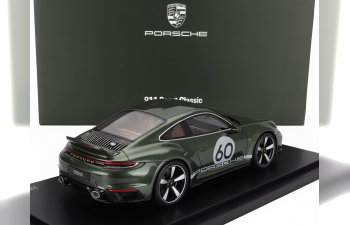 PORSCHE 911 992 Sport Classic N 60 Coupe (2022) - Con Vetrina - With Showcase, Oak Green