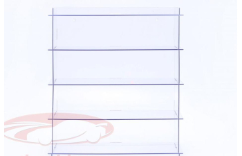 Витрина акриловая с пятью полками