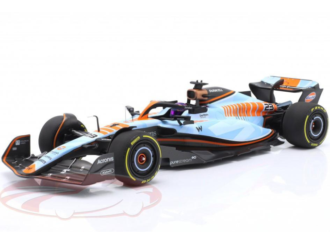 WILLIAMS FW45 / Gulf-Lackierung 11th Singapore GP Formula 1 Alexander Albon (2023)