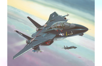 Сборная модель Набор Самолет F-14A Tomcat Black Bunny