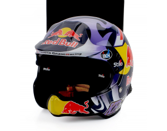 MINI HELMET Kalle Rovanpera Team Toyota Yaris Gr Rally1 Hybrid Gazoo Racing Wrt Rally Season (2025), Blue Red Yellow