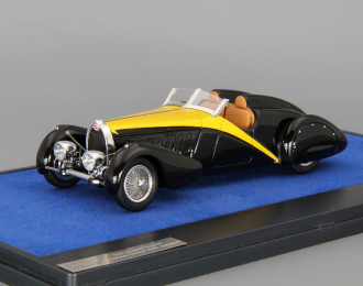 BUGATTI Type 57 Roadster "Grand Raid" Gangloff (1934), black / yellow