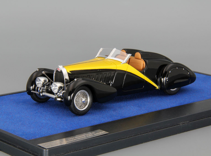 BUGATTI Type 57 Roadster "Grand Raid" Gangloff (1934), black / yellow