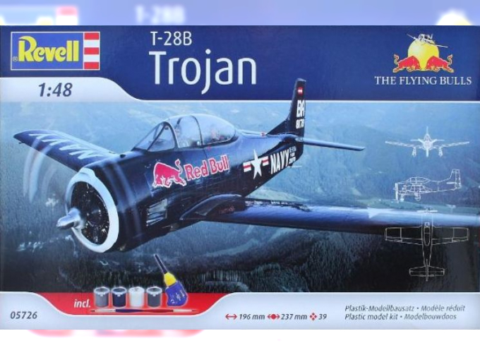 Сборная модель North American T-28 Trojan "Flying Bulls" (Подарочный набор)