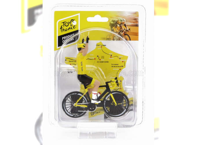 FIGURES Ciclista - Cyclist - Maglia Gialla - Yellow Jersey - Winner Tour De France (2023), Yellow