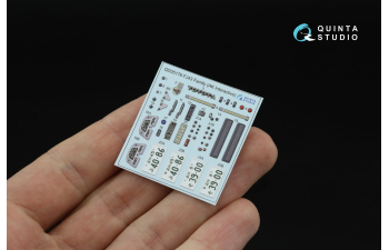 3D Декаль интерьера кабиныToyota FJ43 Land Cruiser series (AK Interactive) (малая версия)