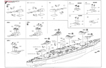 Сборная модель Линкор императорского флота Японии FUSO