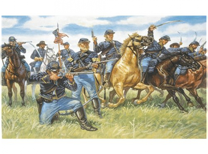 Сборная модель Солдаты UNION CAVALRY (AMERICAN CIVIL WAR)