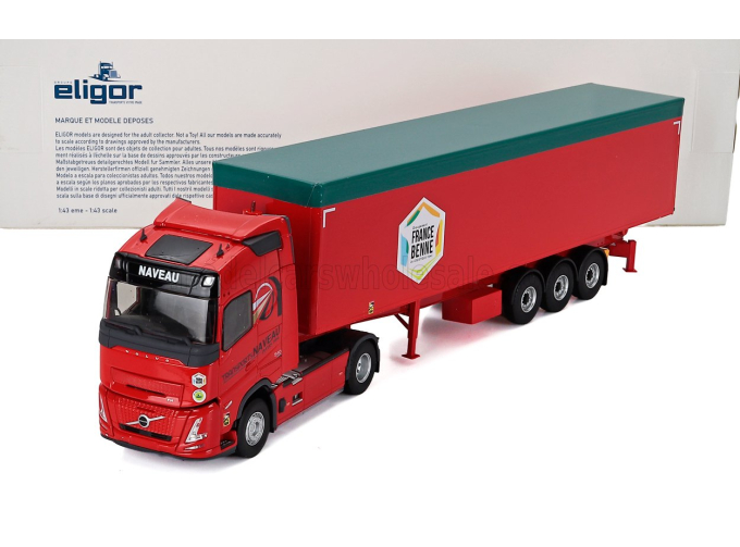 VOLVO Fh Aero 540 Truck Cassone Ribaltabile Naveau Transports (2024), Red