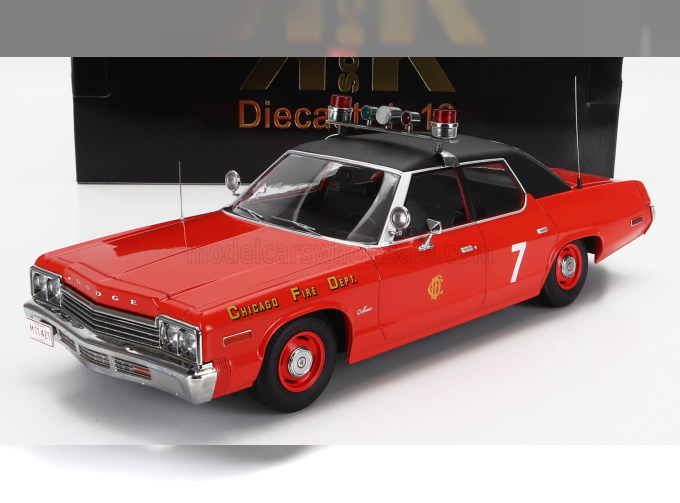 DODGE Monaco N7 Chicago Fire Engine Department (1974), Red Black