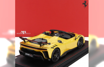 FERRARI Sf90 Xx Stradale Spider (2024) - Con Vetrina - With Showcase, Giallo Tristrato - Yellow Met Black