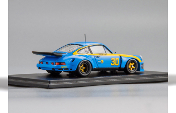 PORSCHE 911 Carrera RSR #30 Winner 12H Sebring 1977 G. Dyer - B. Frisselle, blue / yellow