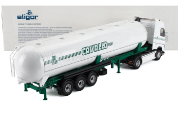 VOLVO Fh 500 Aero Tanker Truck Cavallo Transports (2024), White Green