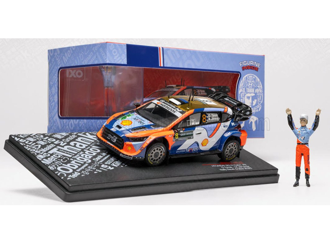 HYUNDAI i20 N RALLY1 TEAM SHELL MOBIS WRT №8 WRC Rally Saudi Arabia (2025) Ott Tanak - Martin Jarveoja - with figures