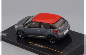 CITROEN DS3 2011, grey metallic / red