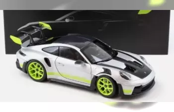 PORSCHE 911 (992) GT3 RS, GT silver metallic / acid green