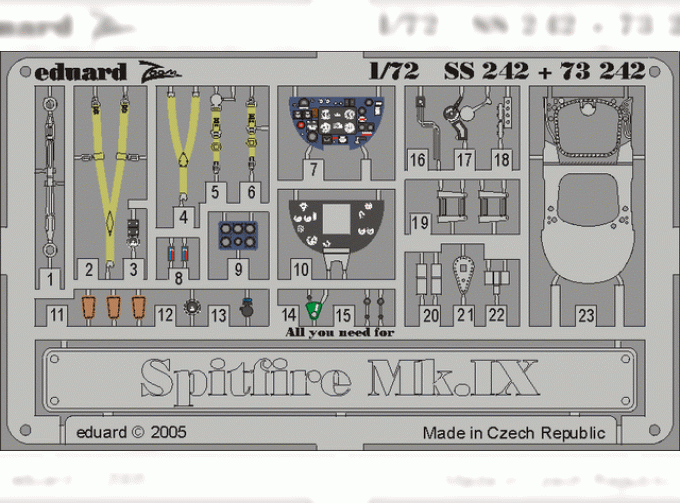 Цветное фототравление для Spitfire Mk. Ix