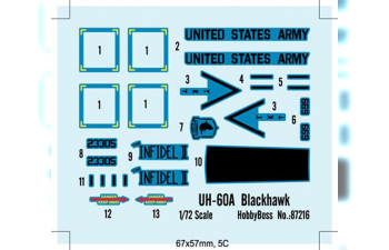 Сборная модель Вертолет UH-60 A Blackhawk