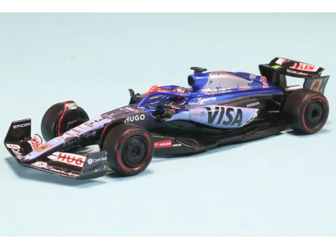 RACING BULLS F1 Vcarb-01 Team Visa Cash App №3 Singapore Gp (2024) Daniel Ricciardo, Blue White