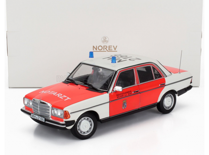 MERCEDES-BENZ E-class 200e (w123) Notarzt Ambulance (1984), Red White